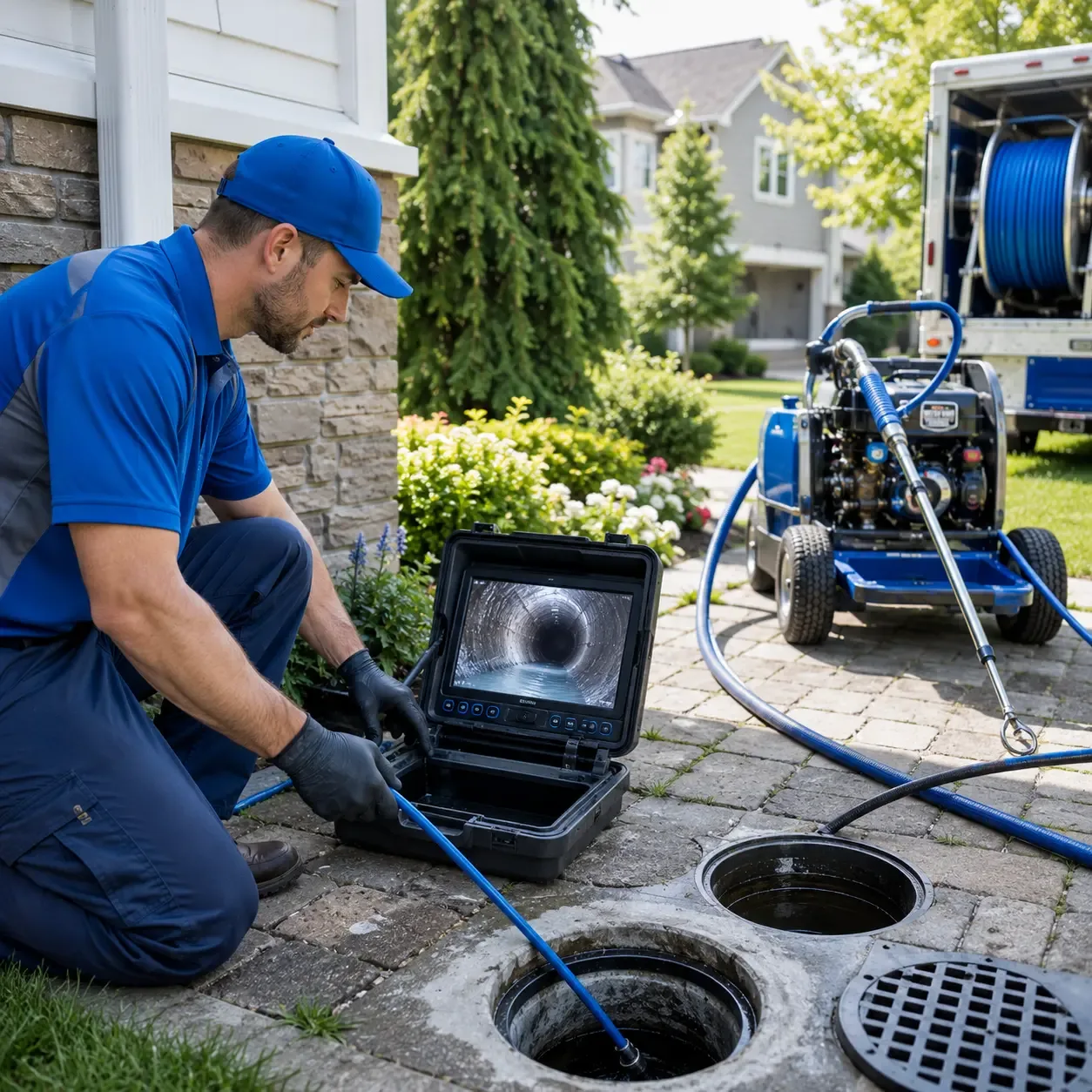Outdoor drain cleaning professionals serving Wing, AL
