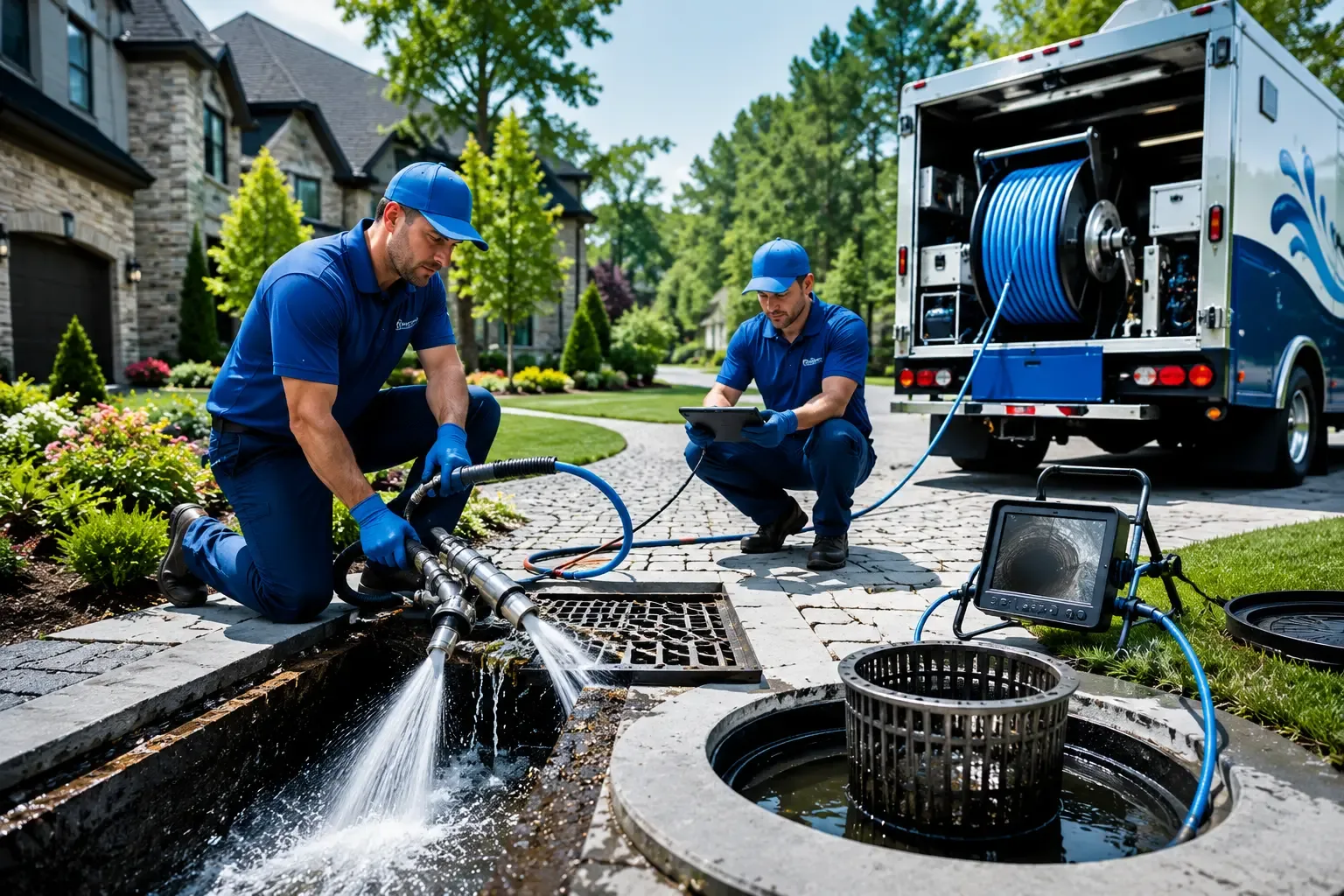 Local outdoor drain cleaning professionals in Wing, AL
